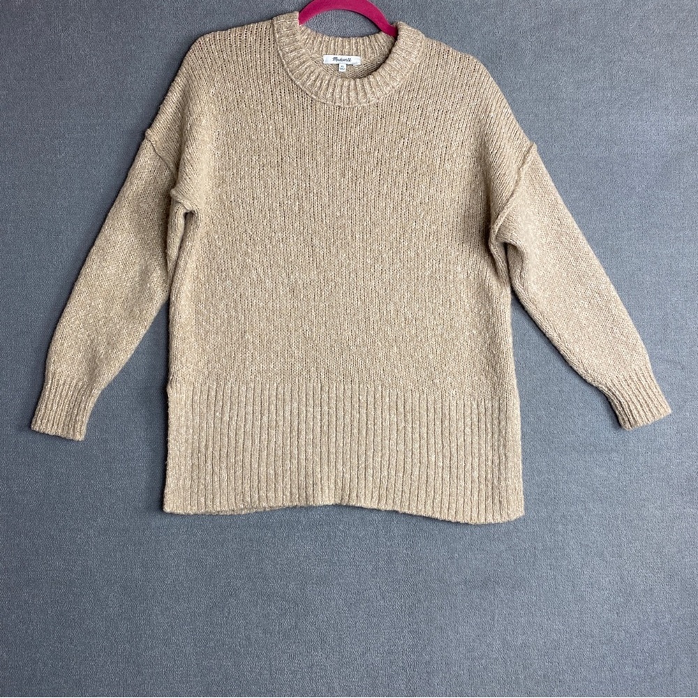 Madewell Alpaca-blend Baxter Sweater Tunic in Tan size XS
